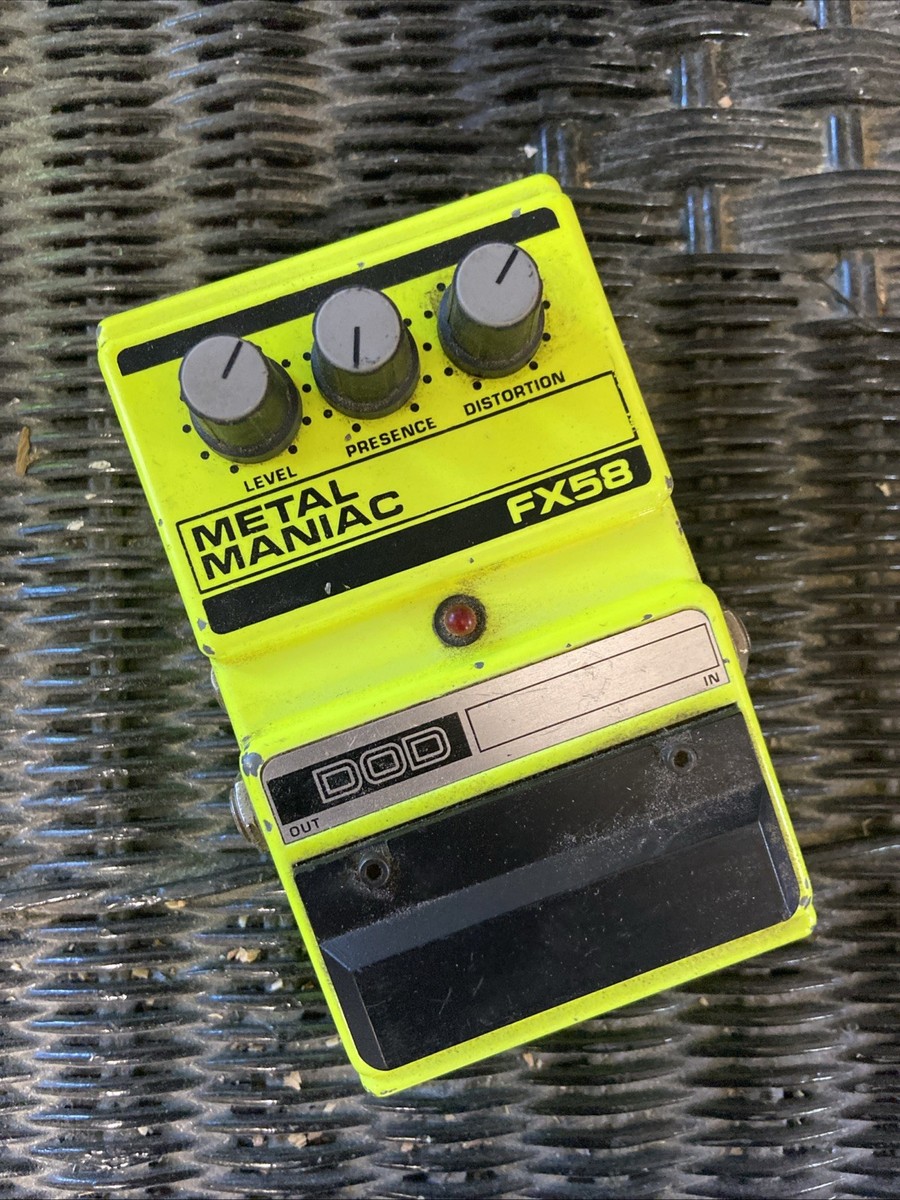 DOD Digitech FX58 Metal Maniac Distortion Rare Vintage