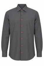 KITON SALE COTTON DRESS SHIRT  $1,195  LUXURY TOP BUTTON-DOWN SZ: 44