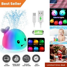 Whale Bath Toy Sprinkler: Engaging Light-Up Bath Fountain for Kids 1-3 Old