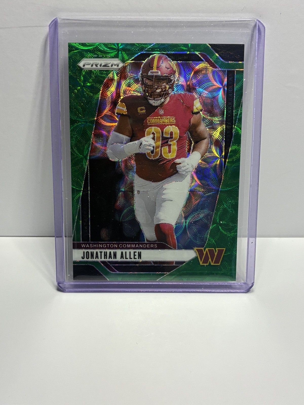 2024 Panini Prizm - Jonathan Allen #292 Green Scope Prizm /75