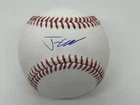 Justin Crawford Autographed ROMLB Rawlings Baseball Phillies ! Fanatics