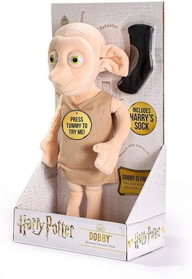 Harry Potter Interaktives Stofftier Dobby mit Socke 32 cm Noble Collection