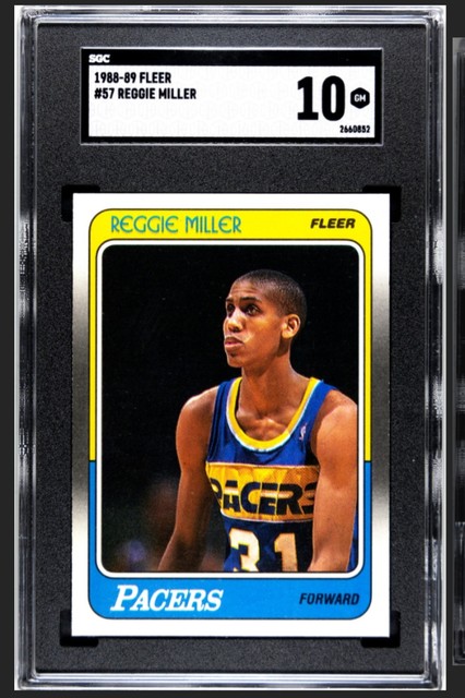 1988 Fleer Reggie Miller # 57 SGC 10 Pop 3!