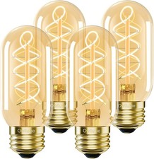 E26 LED Bulb 6W Equivalent 60 watt, Vintage Edison Bulbs, Warm White 2700K Amber