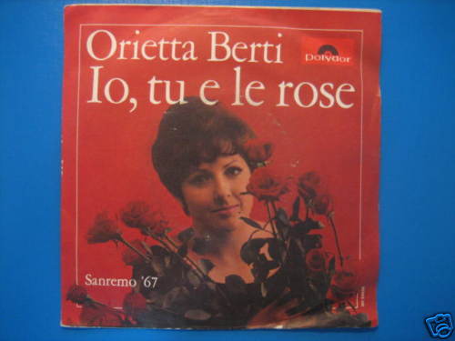SANREMO 67-ORIETTA BERTI "Io tu e le rose "45 Q.NUOVO - Picture 1 of 1