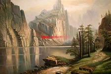 36x48"(92x122cm)100%Hand Painted Oil Flat,LandScape,Farm, Country,High Quality