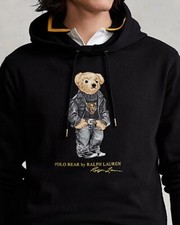 NWT POLO RALPH LAUREN Mens XXL Lunar New Year BEAR Black Heavy Hoodie Sweatshirt