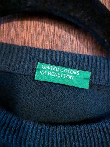 Kids Medium United Colors Of Benetton Sweater Wool Blend - Picture 6 of 8