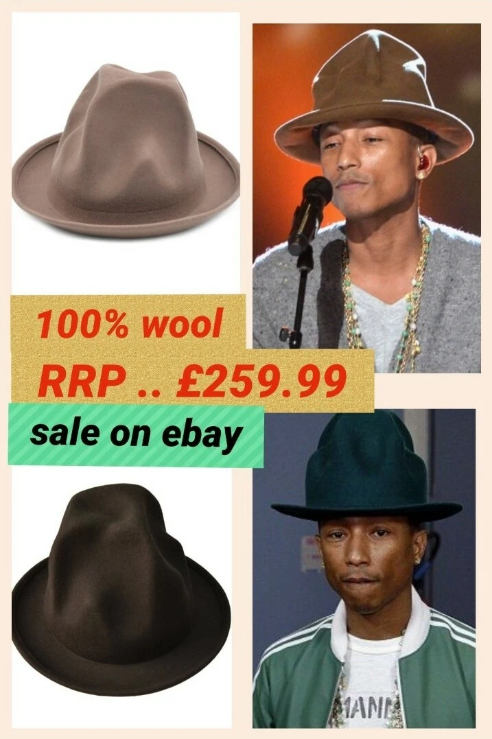 Mountain Hat High Hat Tall Hat Big Hat Pharrell Williams 100 WOOL