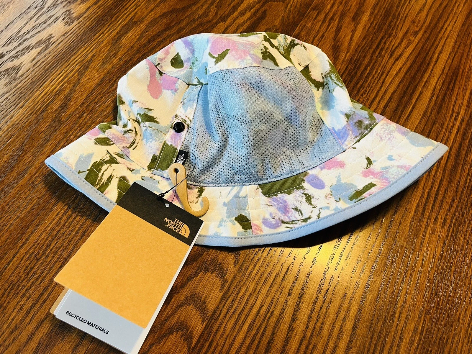 The North Face Unisex Class V White Dune Floral L /XL Reversible Bucket Hat -NEW