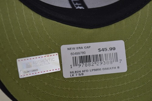 New Era Oakland Athletics 2024 Armed Forces Day Hat 59FIFTY 7 5/8 Low Profile - Picture 11 of 11