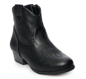 black ankle boots size 4