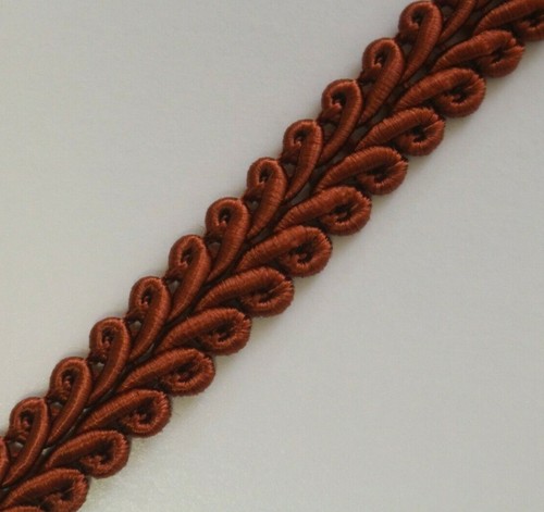 PREMIUM SCROLL BRAID Per Metre/Length/ Reel 9-10mm Width Furnishing Gimp Trim - Picture 31 of 36