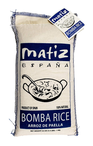 Matiz España Bomba Paella Rice from Spain (2.2 Lbs.) Firm, Natural Spanish Grain