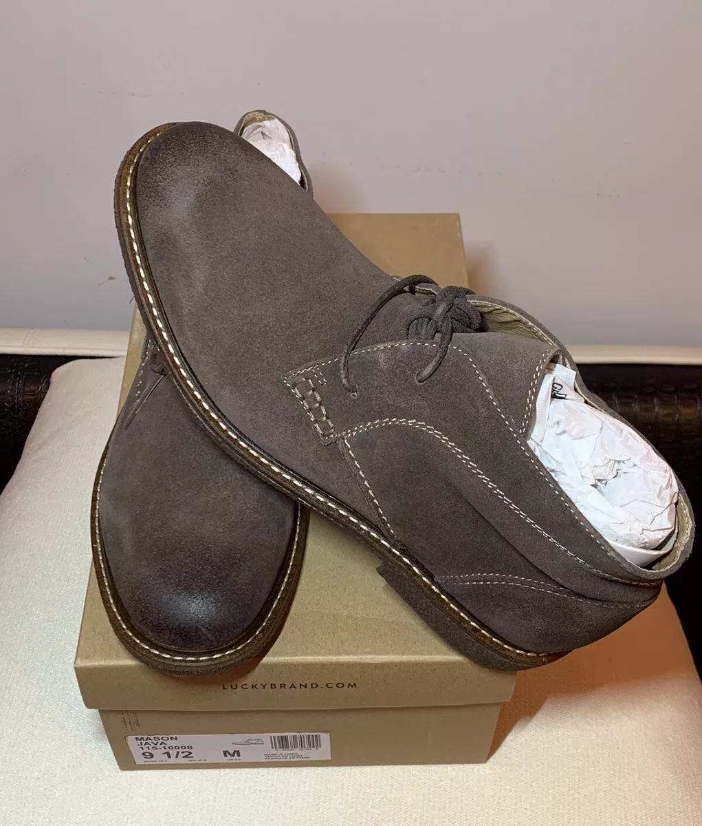 Lucky Brand men s 9.5 dark Brown Mason Java Chukka Boot NEW eBay