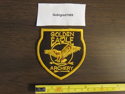 New Old Stock Golden Eagle Archery Patch Sew-On Hunting LOTS of Patches Listed
