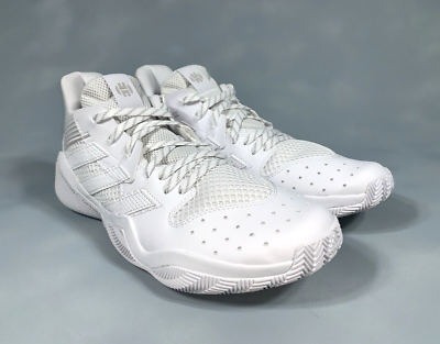 Adidas James Harden Stepback Basketball Shoes Mens Size 8 Cloud White Grey adidas Harden Stepback Footwear White for Sale  main image 4