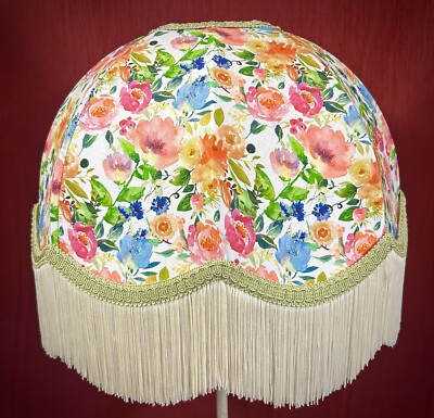 Leuchtend floral grün creme Kuppel Lampenschirm Boden Tisch Standard Deckenleuchten