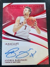 2019-20 Immaculate Heralded Signatures RED 02/25 Andrea Bargnani #HS-ABG Auto