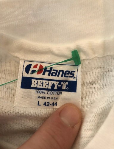 NWOT Vintage 90s Arie Luyendyk Indy Record Breaker Single Stitch T Shirt USA L - Picture 4 of 7