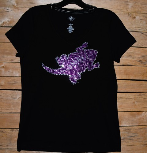 TCU Horned Frogs rhinestone bling shirt or tank XS S M L XL XXL 1X 2X 3X 4X 5X - Picture 3 of 13