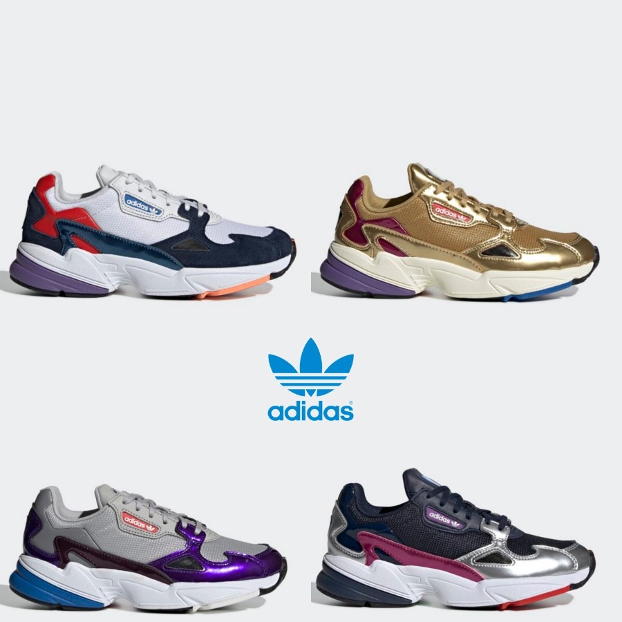 Adidas Falcon Correr Zapatos Tenis Retro Azul Marino De oro gris blancoo SZ4-12 Adidas Falcon Correr Zapatos Tenis Retro Azul Marino De oro gris blancoo SZ4-12