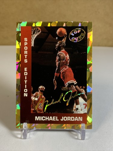 Michael Jordan Sports Edition Top Guns Gold Signature Promo Card NM 