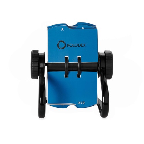Rolodex® Archivo de tarjeta de visita giratoria, capacidad para 400 tarjetas, tarjeta negra 400 - Imagen 2 de 6