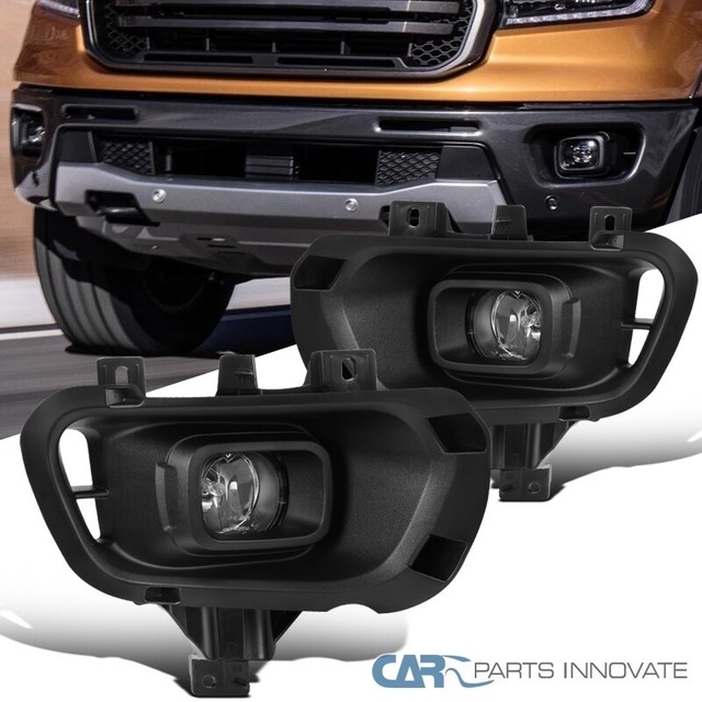 For 1920 Ford Ranger Clear Front Bumper Lamps Driving Fog Lights Pair