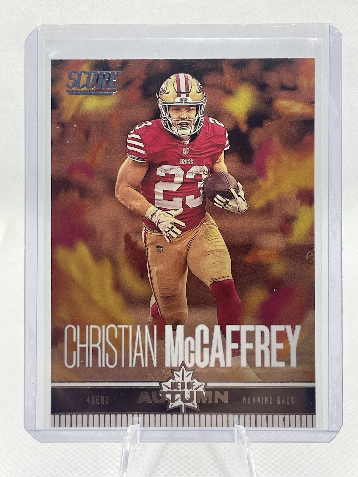 2023 Score Football Christian McCaffrey Men Of Autumn No. 13 49ers 