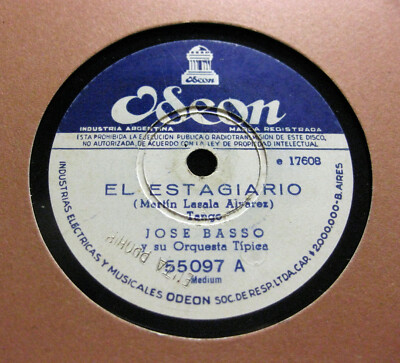 JOSE BASSO El Estagiario / Anoche  a las dos ODEON 55097 (267)