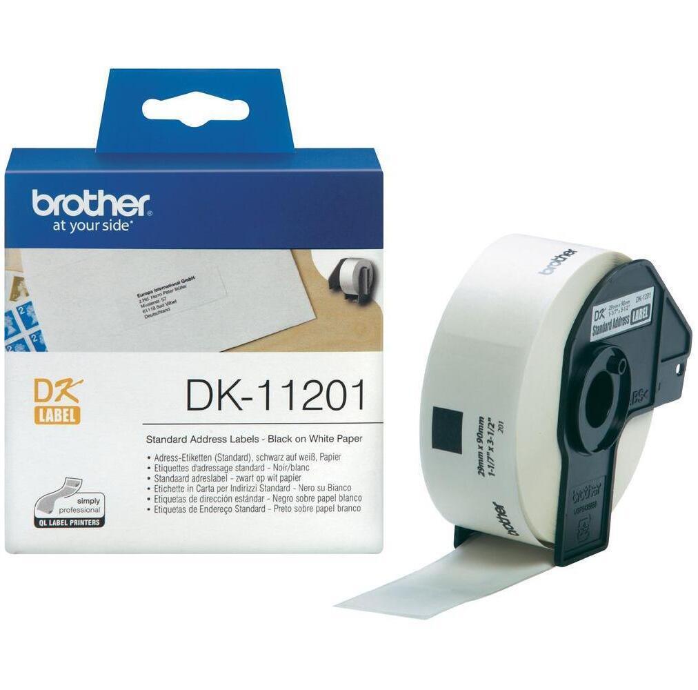 Brother DK-11201 - Этикетка с адресом - 29 x 90 мм - 400 этикетокru - для QL 1050 2290₽