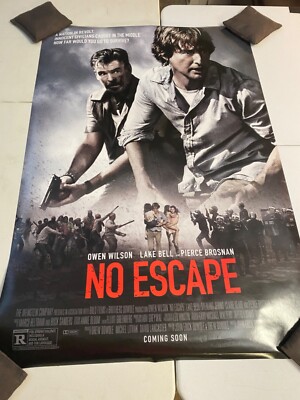 No Escape Movie Poster 40” by 27” 2015 Double Sided #21