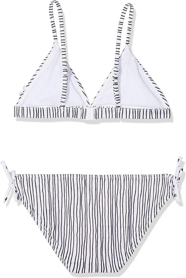 Traje de baño Seafolly 169048 Tri Kini Top e inferior de bikini blanco/negro talla 6 para niñas Foto 2 de 2