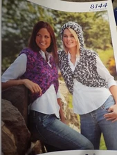 Stylecraft Alpine Knitting Pattern 8144 Hooded Waistcoat 32-42