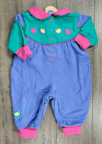 Baby Girl New Vintage Gymboree Newborn 3-6 Month St. Moritz Romper Outfit - Picture 1 of 3