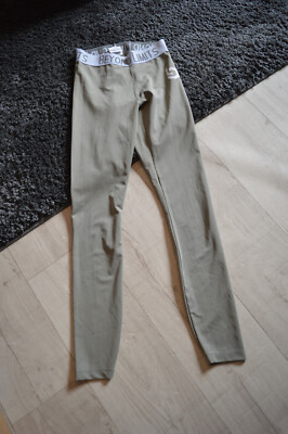 Sport Beyond Limits Leggin khaki grauer Logobund Gr. 34