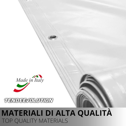 Telo pvc occhiellato telone in pvc impermeabile pesante 680 gr occhielli ogni 50 - Zdjęcie 6 z 11