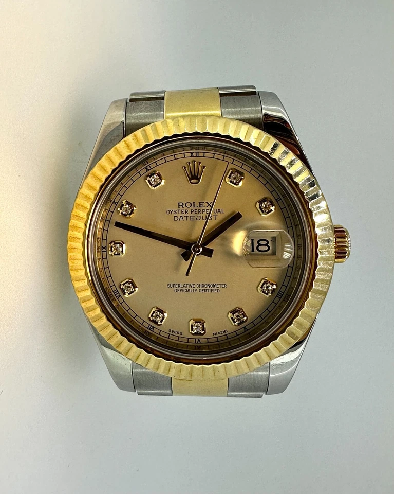 Rolex 116333 Marfil Diamante Datejust II Oyster Perpetual Oyster Banda Oro 18K Foto 2 de 4