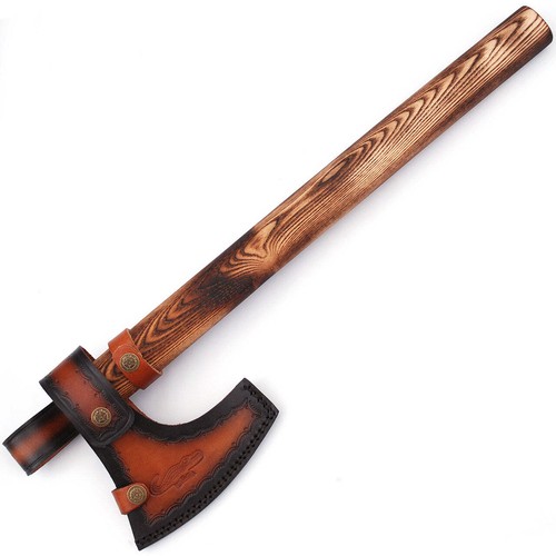 Warhorse High Carbon Forged Steel Bearded Axe - for Ultimate Outdoor Overall 20" - Picture 3 of 5