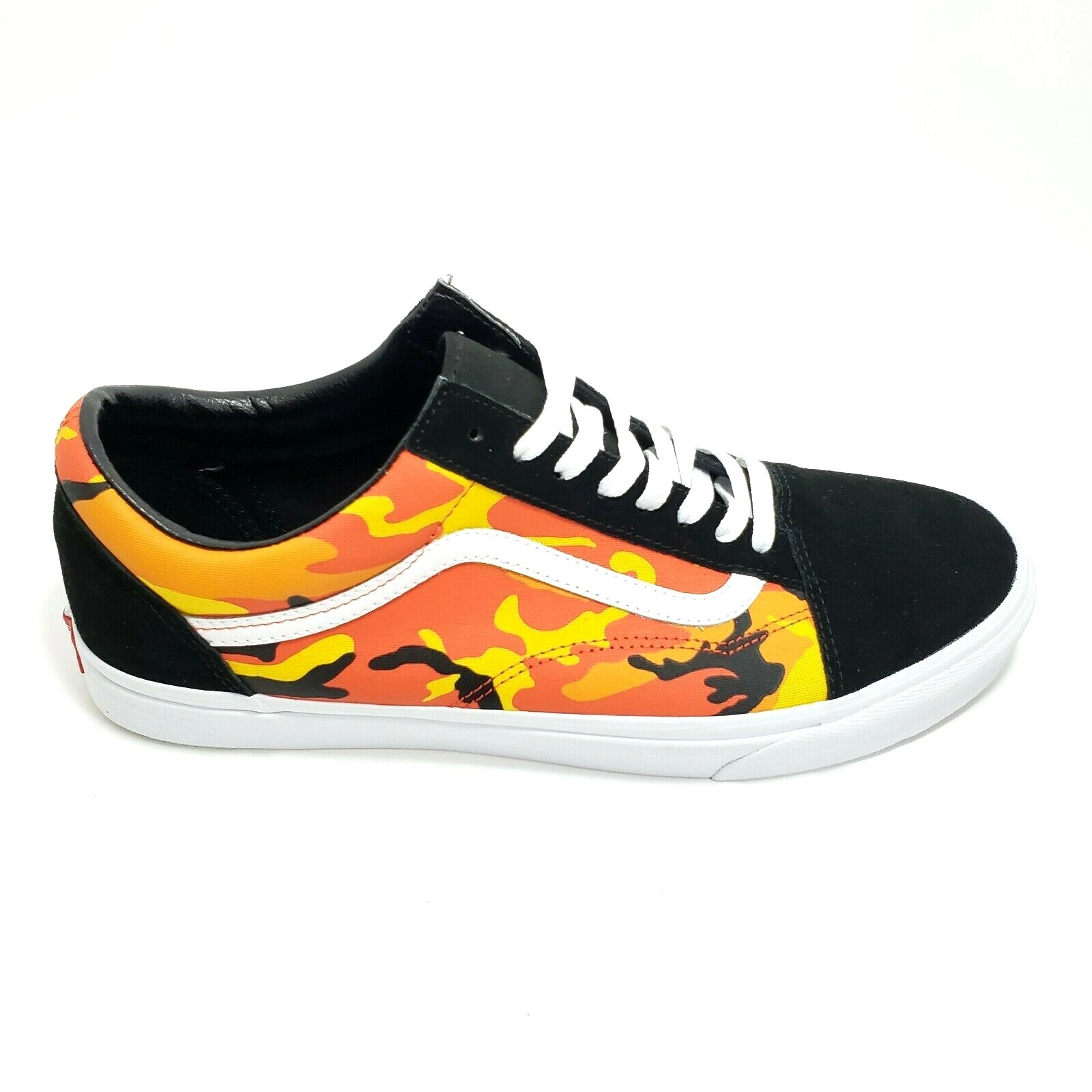 camo vans orange