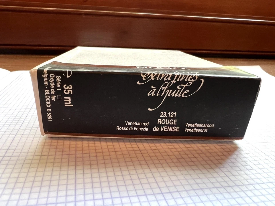 Vintage Blockx Oil Paint. Venetian Red. Box Of 3. 35 ml. - Image 4 of 4