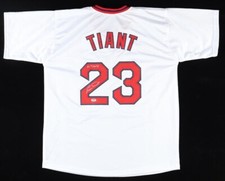 Luis Tiant Signed Boston Red Sox Jersey 