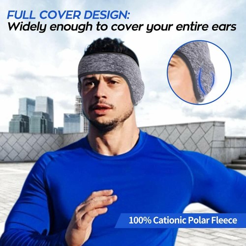 Winter Fleece Thermal Ear Muffs Warmer Headband for Cold Weather Outdoor Sports - Picture 2 of 33