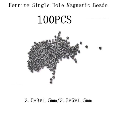 Améliorez la qualité du signal avec 100 pièces perles de trou en ferrite creu - Foto 1 di 9