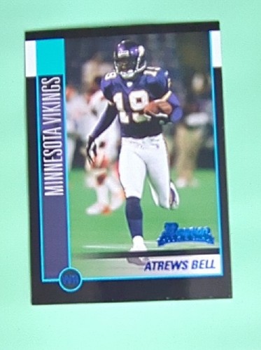 2002 Bowman Football Card #195 Atrews Bell Rookie - Minnesota Vikings