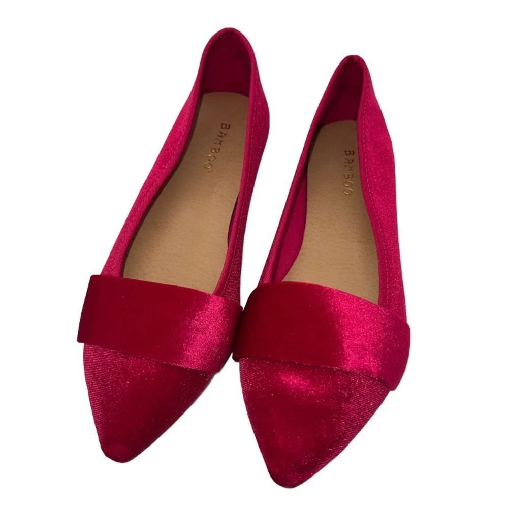 Hot pink velvet shoes sale
