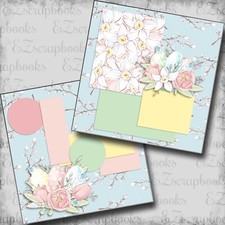 Easter Beauty NPM - 2 Premade Scrapbook Pages - EZ Layout 5963