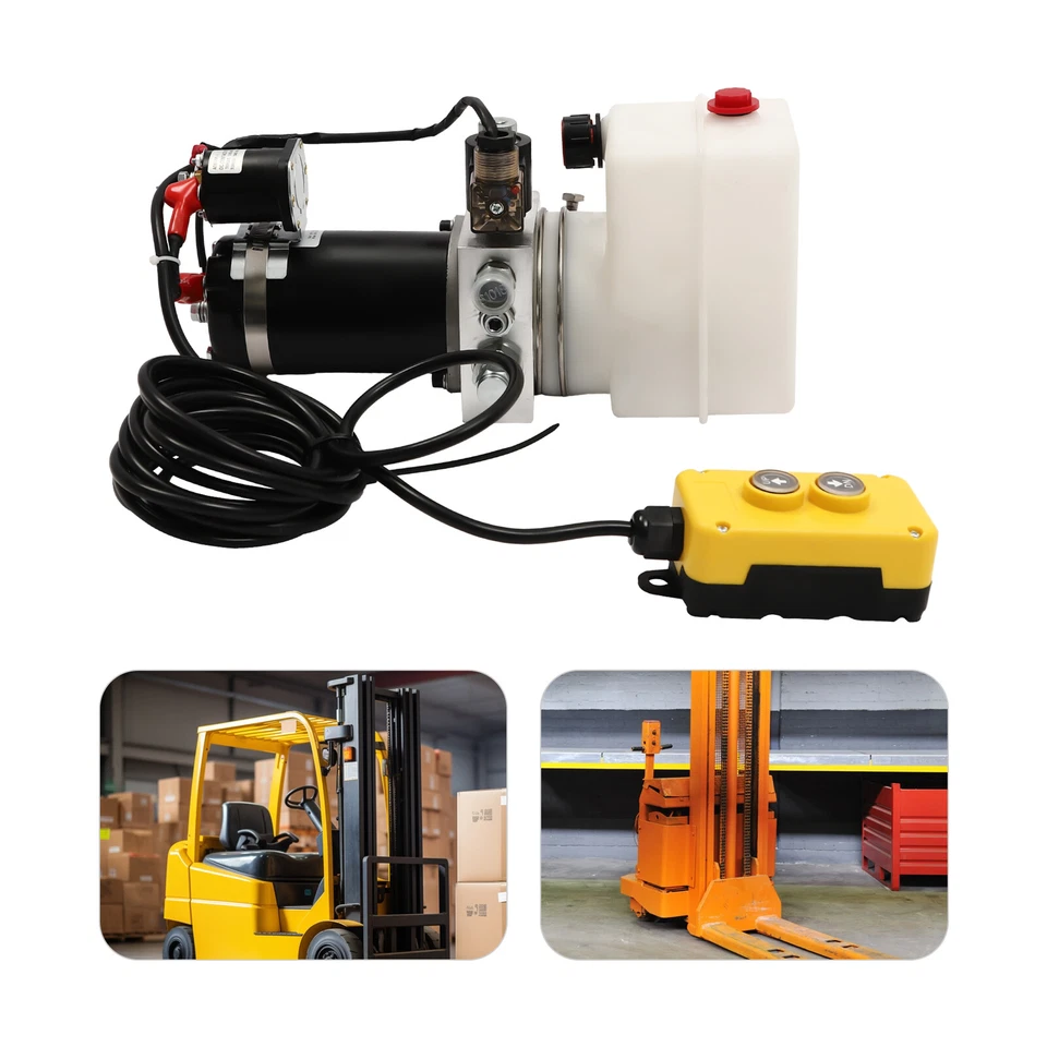 Hydraulic Power Unit 12V, Single Acting Dump Hydraulic Pump for Dump Trailer - Image 2 of 4