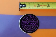 Mr Zog's Sex Wax Original 1980's Purple Black Rare V23A Vintage Surfing STICKER